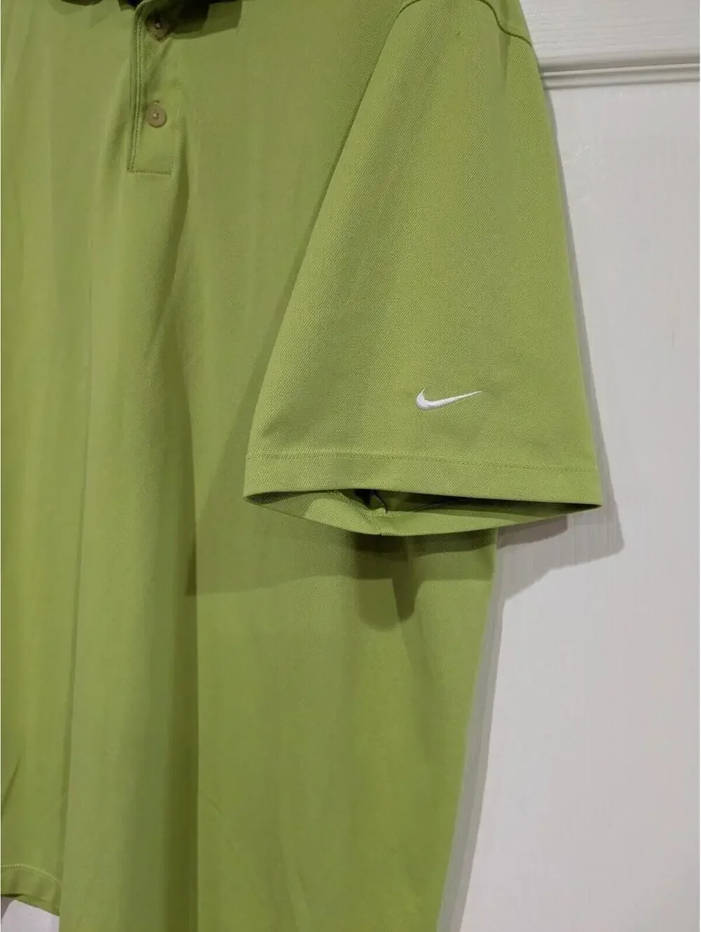 Nike Golf Men's FIT DRY Polo Shirt Bright Green Polyester, Size XL